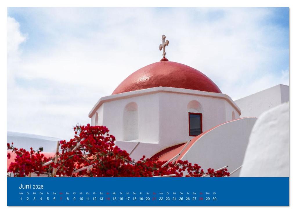 Weitere Ansicht: Griechenland - Mykonos Kalender (Wandkalender 2026 DIN A3 quer), CALVENDO Monatskalender | Michael Bihlmayer - Bihlmayer-MEDIA, Calvendo
