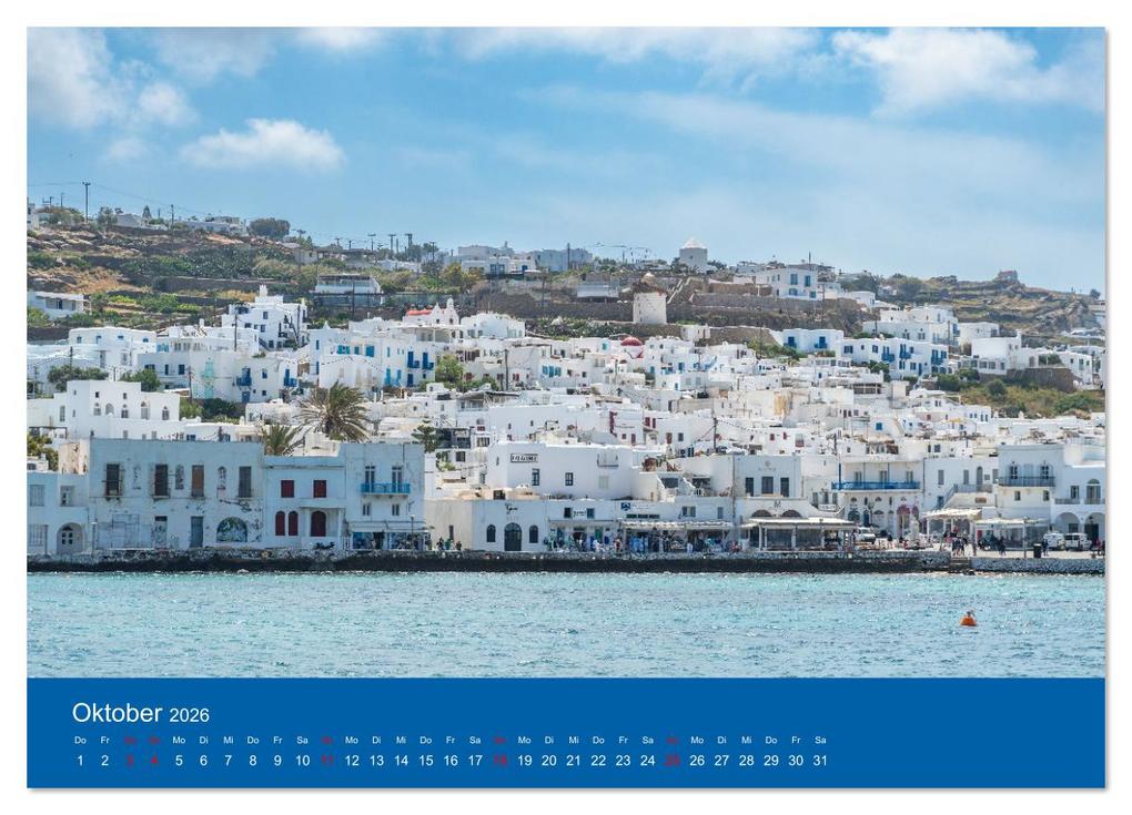 Weitere Ansicht: Griechenland - Mykonos Kalender (Wandkalender 2026 DIN A3 quer), CALVENDO Monatskalender | Michael Bihlmayer - Bihlmayer-MEDIA, Calvendo