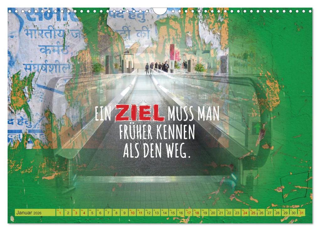 Weitere Ansicht: Erfolg hat 3 Buchstaben TUN (Wandkalender 2026 DIN A3 quer), CALVENDO Monatskalender | Gabriele Gerner, Calvendo