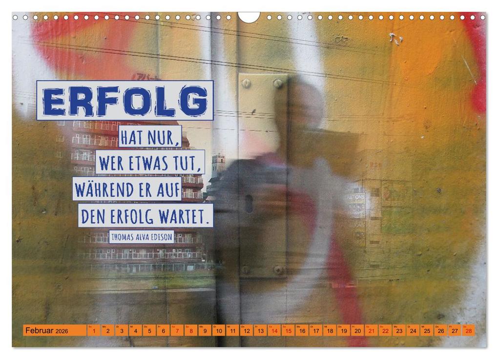 Weitere Ansicht: Erfolg hat 3 Buchstaben TUN (Wandkalender 2026 DIN A3 quer), CALVENDO Monatskalender | Gabriele Gerner, Calvendo