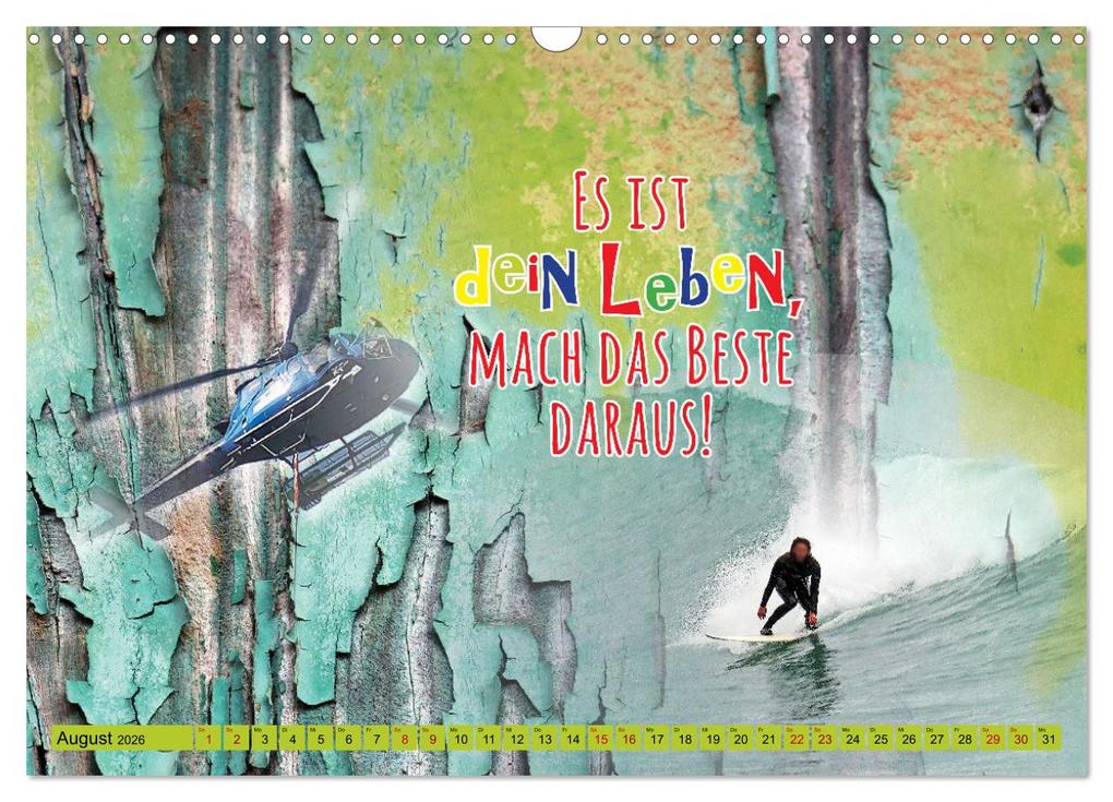 Weitere Ansicht: Erfolg hat 3 Buchstaben TUN (Wandkalender 2026 DIN A3 quer), CALVENDO Monatskalender | Gabriele Gerner, Calvendo