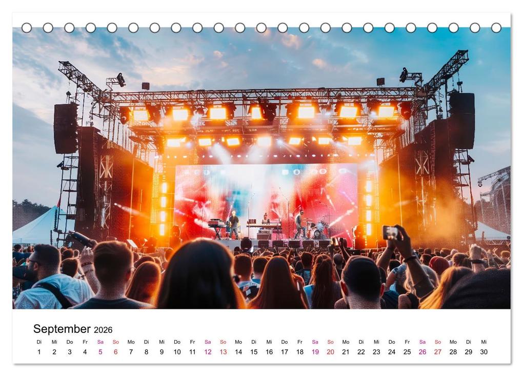 Weitere Ansicht: Festival Time (Tischkalender 2026 DIN A5 quer), CALVENDO Monatskalender | Calvendo, Peter Roder