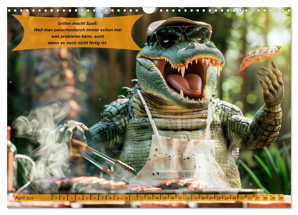 Weitere Ansicht: Tierisch lustige Grillmeister (Wandkalender 2026 DIN A3 quer), CALVENDO Monatskalender | Calvendo, Peter Rübsamen