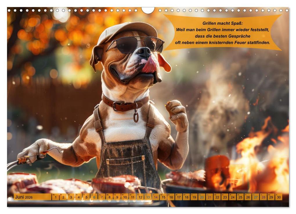 Weitere Ansicht: Tierisch lustige Grillmeister (Wandkalender 2026 DIN A3 quer), CALVENDO Monatskalender | Calvendo, Peter Rübsamen