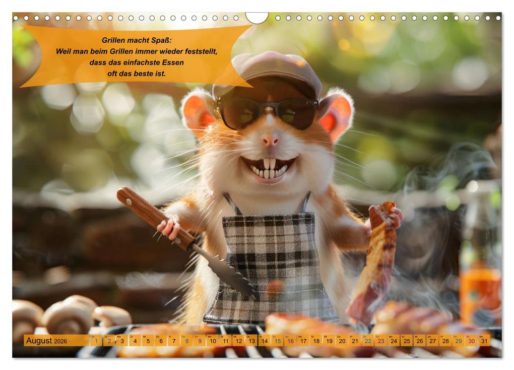 Weitere Ansicht: Tierisch lustige Grillmeister (Wandkalender 2026 DIN A3 quer), CALVENDO Monatskalender | Calvendo, Peter Rübsamen