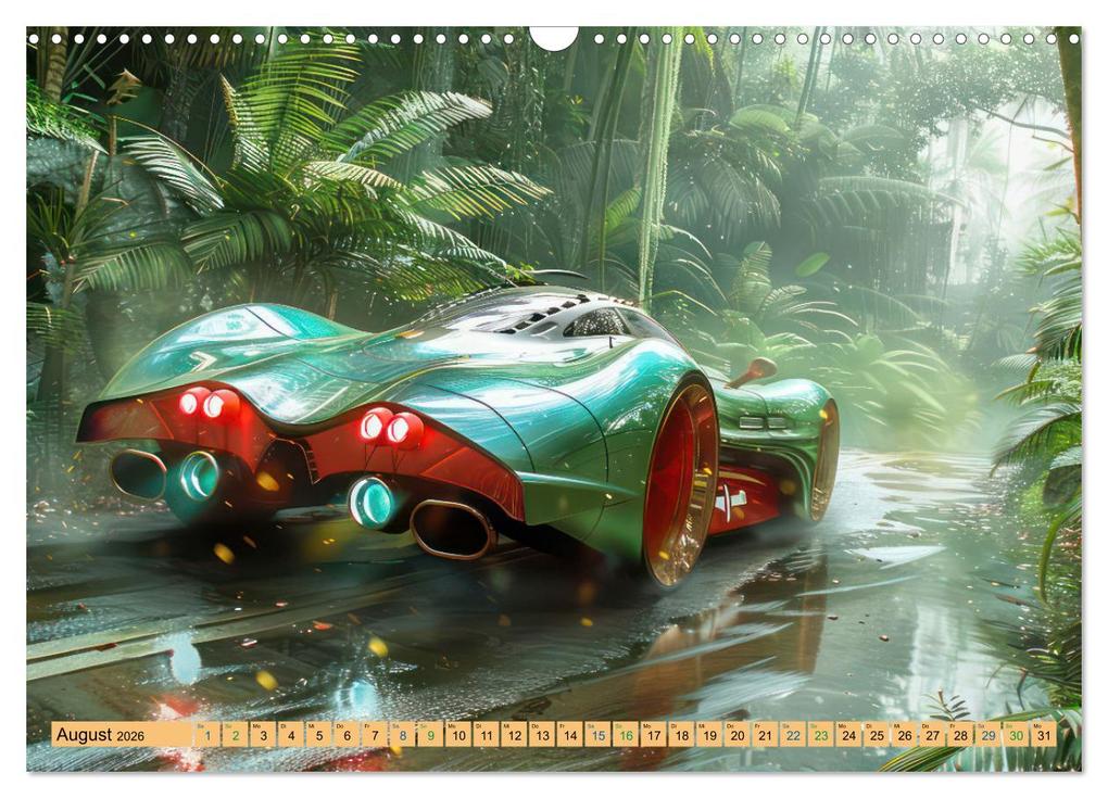 Weitere Ansicht: Futuristische Boliden - Asiatisch inspiriert (Wandkalender 2026 DIN A3 quer), CALVENDO Monatskalender | Calvendo, Liselotte Brunner-Klaus