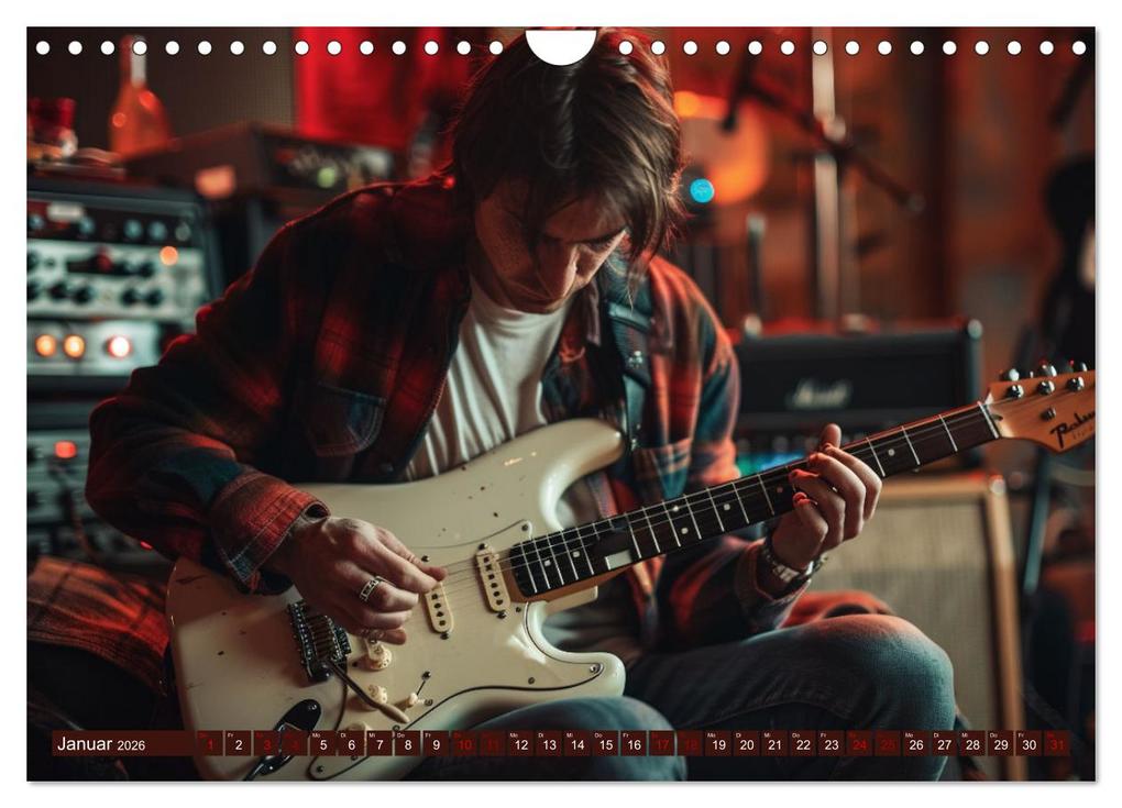 Weitere Ansicht: Wegbegleiter Gitarre (Wandkalender 2026 DIN A4 quer), CALVENDO Monatskalender | Kerstin Waurick, Calvendo