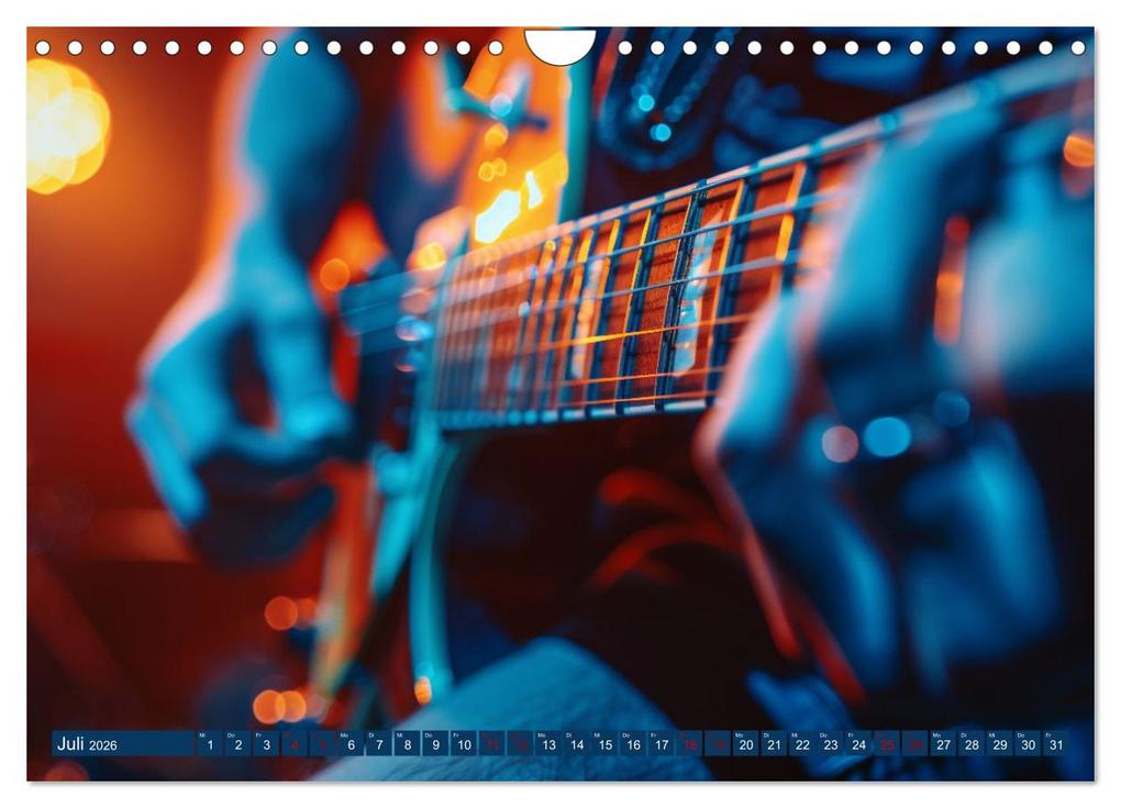 Weitere Ansicht: Wegbegleiter Gitarre (Wandkalender 2026 DIN A4 quer), CALVENDO Monatskalender | Kerstin Waurick, Calvendo