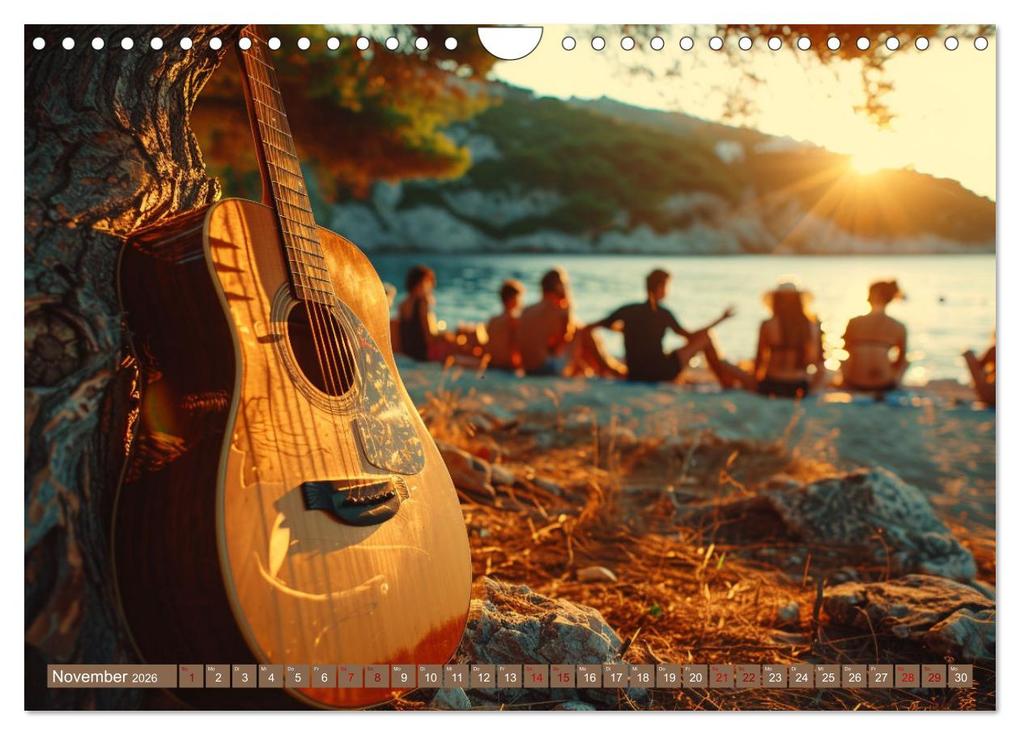 Weitere Ansicht: Wegbegleiter Gitarre (Wandkalender 2026 DIN A4 quer), CALVENDO Monatskalender | Kerstin Waurick, Calvendo