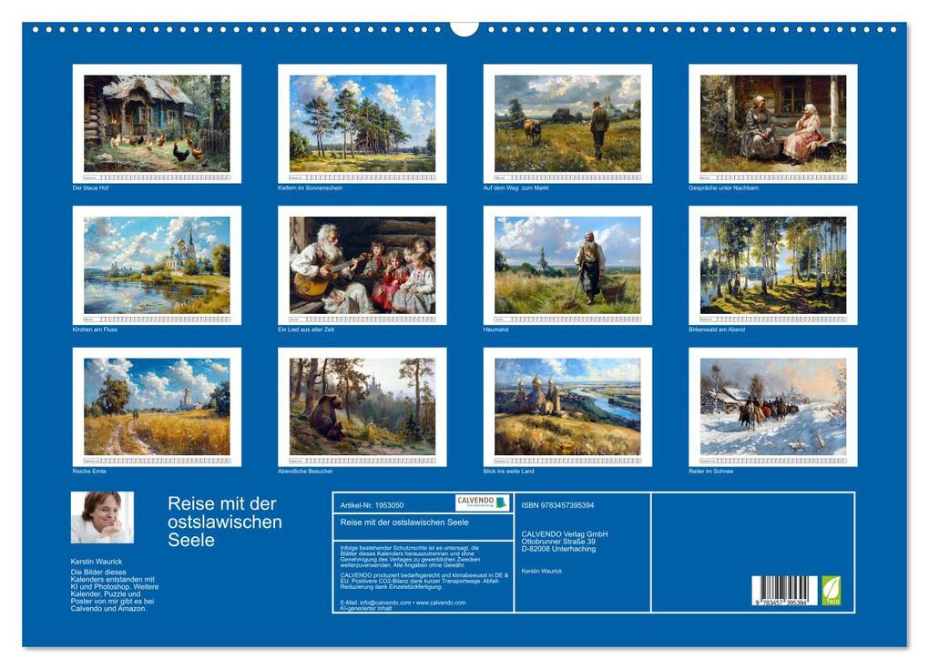 Weitere Ansicht: Reise mit der ostslawischen Seele (Wandkalender 2026 DIN A2 quer), CALVENDO Monatskalender | Kerstin Waurick, Calvendo