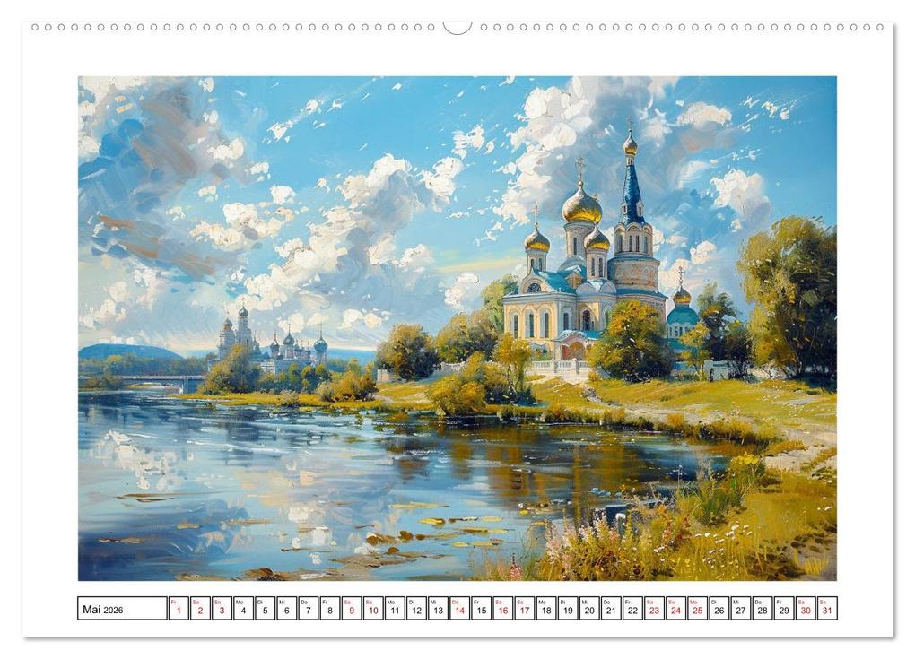 Weitere Ansicht: Reise mit der ostslawischen Seele (Wandkalender 2026 DIN A2 quer), CALVENDO Monatskalender | Kerstin Waurick, Calvendo