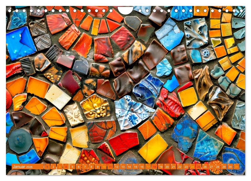 Weitere Ansicht: Patchwork - Farben und Formen (Wandkalender 2026 DIN A4 quer), CALVENDO Monatskalender | Susan Michel, Calvendo