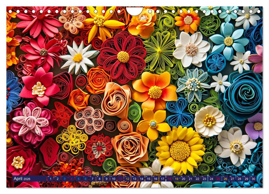 Weitere Ansicht: Patchwork - Farben und Formen (Wandkalender 2026 DIN A4 quer), CALVENDO Monatskalender | Susan Michel, Calvendo