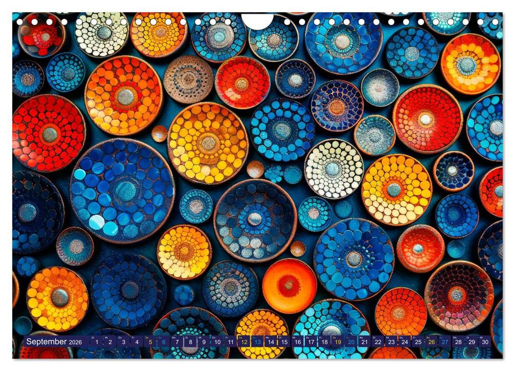 Weitere Ansicht: Patchwork - Farben und Formen (Wandkalender 2026 DIN A4 quer), CALVENDO Monatskalender | Susan Michel, Calvendo