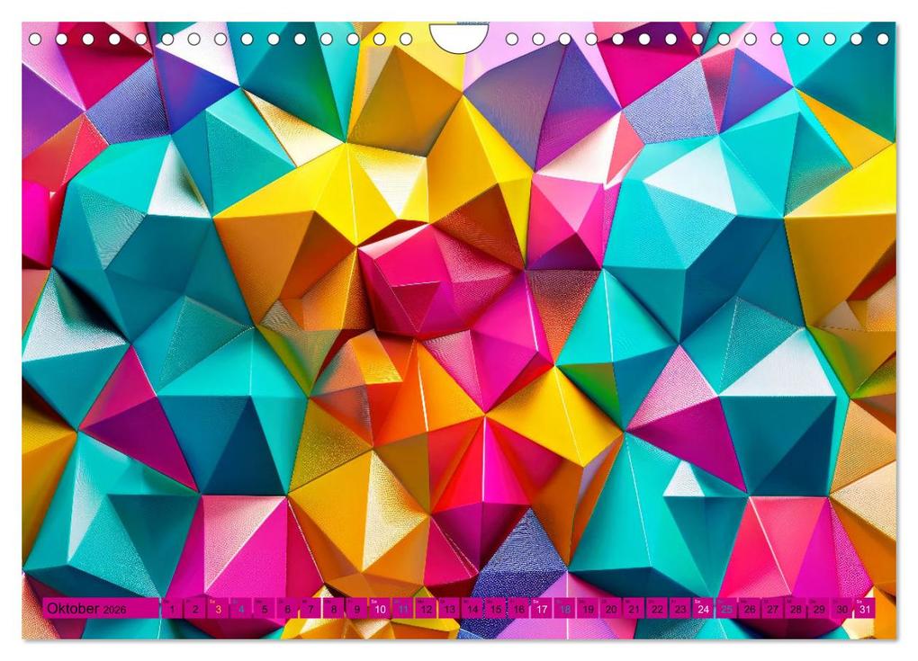 Weitere Ansicht: Patchwork - Farben und Formen (Wandkalender 2026 DIN A4 quer), CALVENDO Monatskalender | Susan Michel, Calvendo