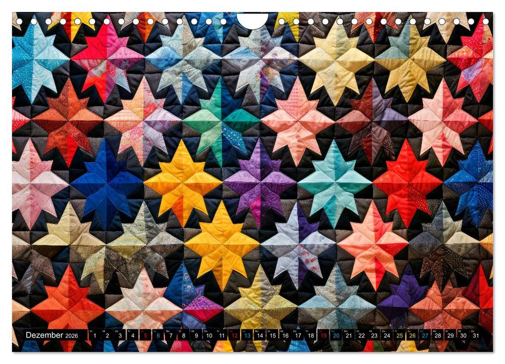 Weitere Ansicht: Patchwork - Farben und Formen (Wandkalender 2026 DIN A4 quer), CALVENDO Monatskalender | Susan Michel, Calvendo