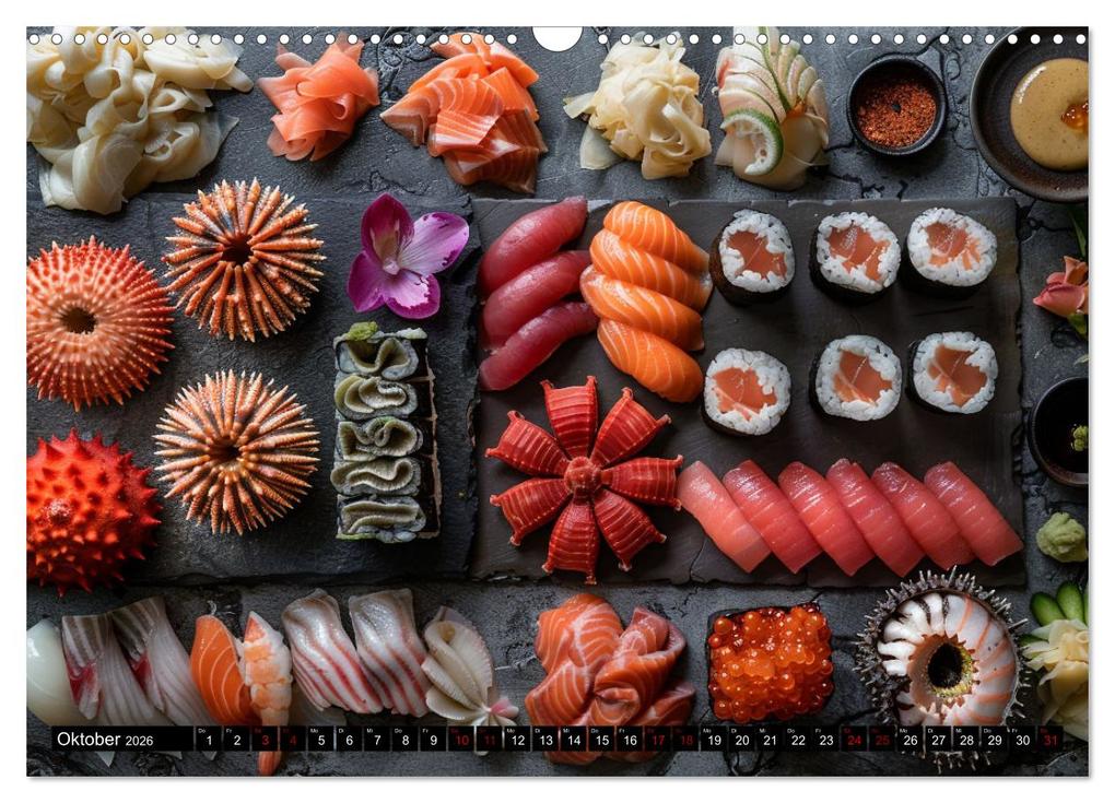 Weitere Ansicht: Sushi Zauber (Wandkalender 2026 DIN A3 quer), CALVENDO Monatskalender | Kerstin Waurick, Calvendo