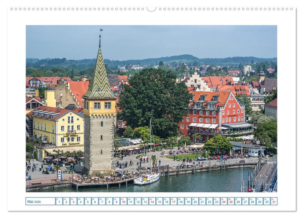 Weitere Ansicht: Insel Lindau - Bayerische Perle im Bodensee (hochwertiger Premium Wandkalender 2026 DIN A2 quer), Kunstdruck in Hochglanz | Giuseppe Di Domenico, Calvendo