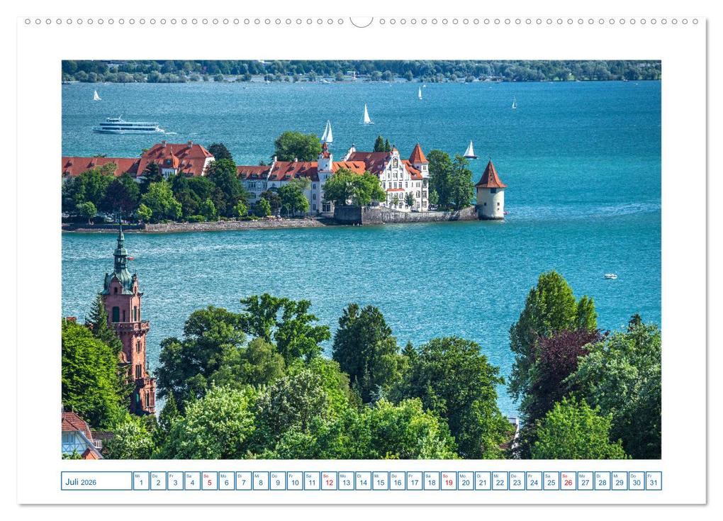 Weitere Ansicht: Insel Lindau - Bayerische Perle im Bodensee (hochwertiger Premium Wandkalender 2026 DIN A2 quer), Kunstdruck in Hochglanz | Giuseppe Di Domenico, Calvendo