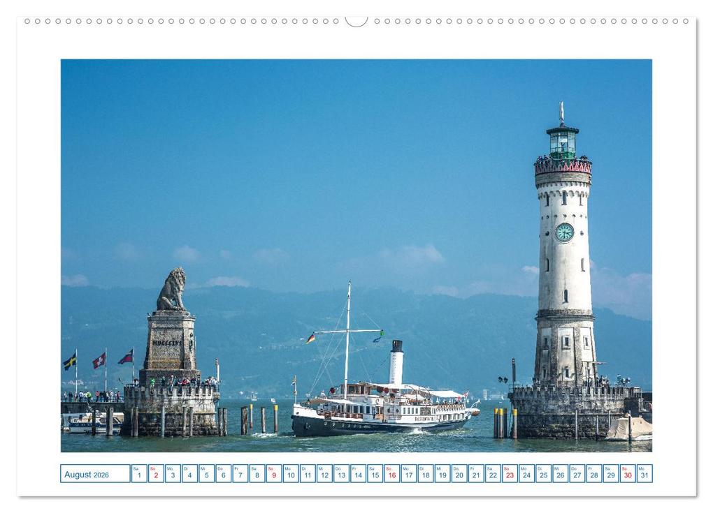 Weitere Ansicht: Insel Lindau - Bayerische Perle im Bodensee (hochwertiger Premium Wandkalender 2026 DIN A2 quer), Kunstdruck in Hochglanz | Giuseppe Di Domenico, Calvendo