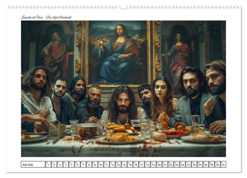 Weitere Ansicht: Alte Meister auf Zeitreise (hochwertiger Premium Wandkalender 2026 DIN A2 quer), Kunstdruck in Hochglanz | Kerstin Waurick, Calvendo