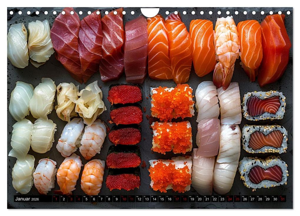 Weitere Ansicht: Sushi Zauber (Wandkalender 2026 DIN A4 quer), CALVENDO Monatskalender | Kerstin Waurick, Calvendo