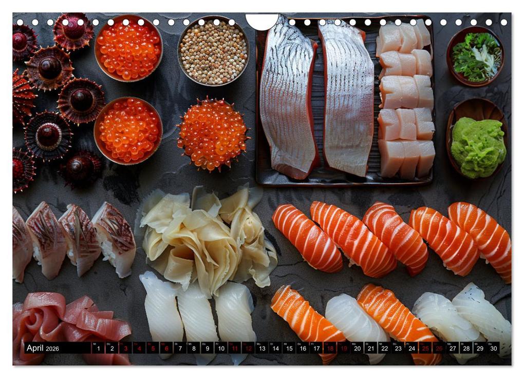 Weitere Ansicht: Sushi Zauber (Wandkalender 2026 DIN A4 quer), CALVENDO Monatskalender | Kerstin Waurick, Calvendo