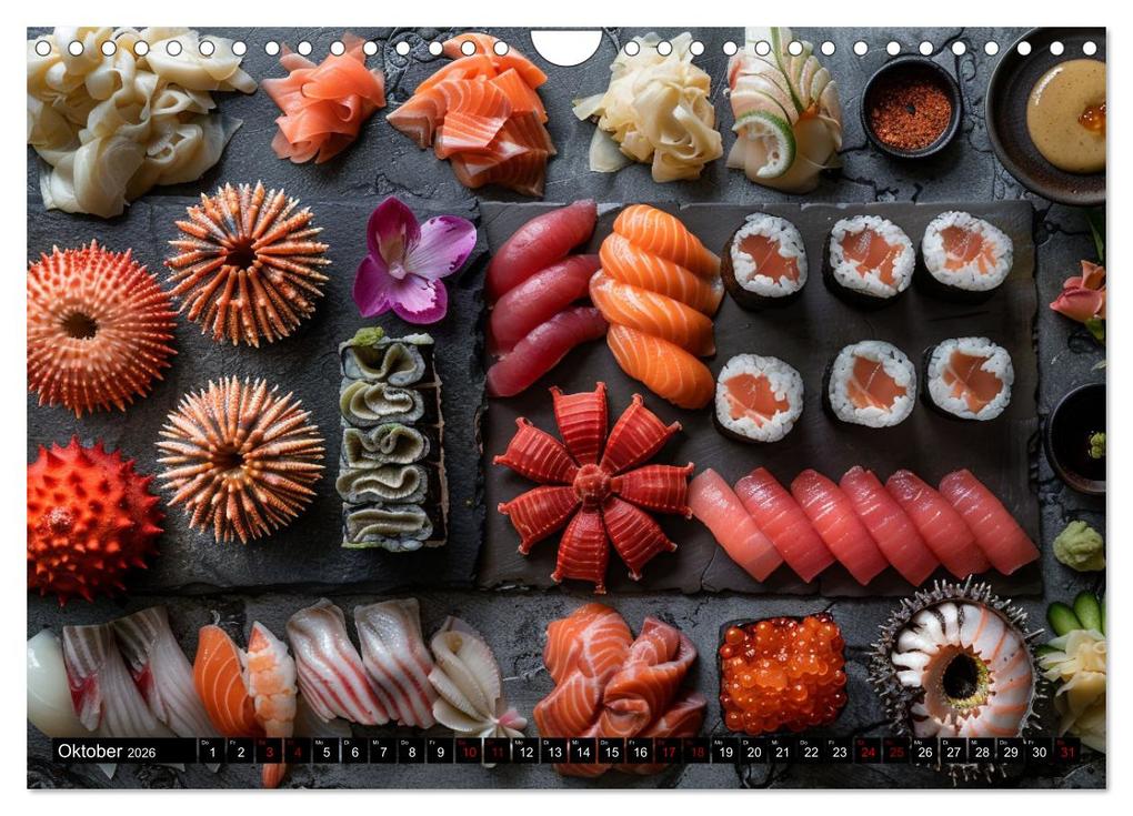 Weitere Ansicht: Sushi Zauber (Wandkalender 2026 DIN A4 quer), CALVENDO Monatskalender | Kerstin Waurick, Calvendo