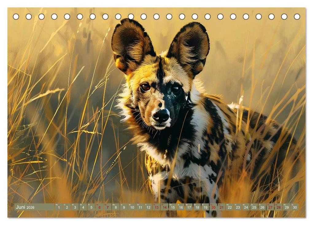 Weitere Ansicht: Die wilden Hunde (Tischkalender 2026 DIN A5 quer), CALVENDO Monatskalender | Daniela Tapper, Calvendo