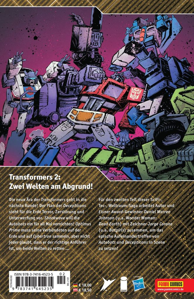 Weitere Ansicht: Transformers | Daniel Warren Johnson, Jorge Corona