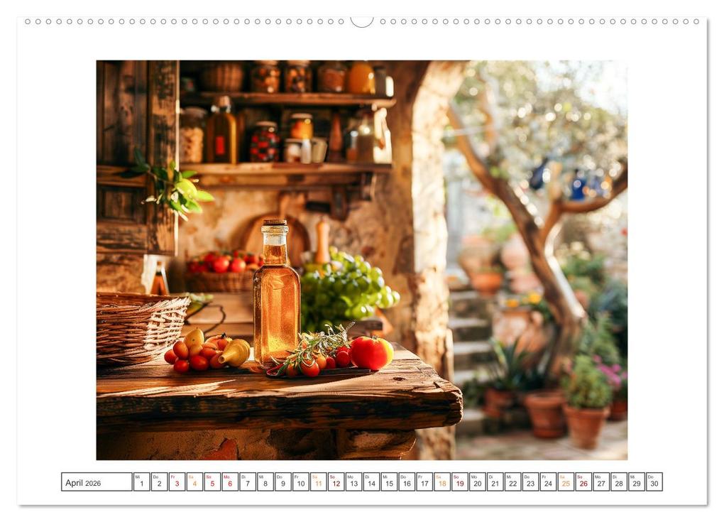 Weitere Ansicht: Mediterrane Küche (Wandkalender 2026 DIN A2 quer), CALVENDO Monatskalender | Steffen Gierok-Latniak, Calvendo