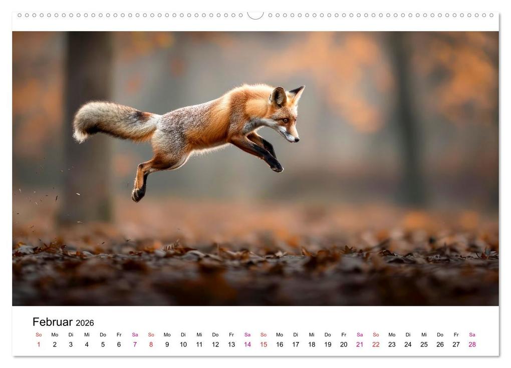 Weitere Ansicht: Fuchs - schöne Momente (hochwertiger Premium Wandkalender 2026 DIN A2 quer), Kunstdruck in Hochglanz | Peter Roder, Calvendo