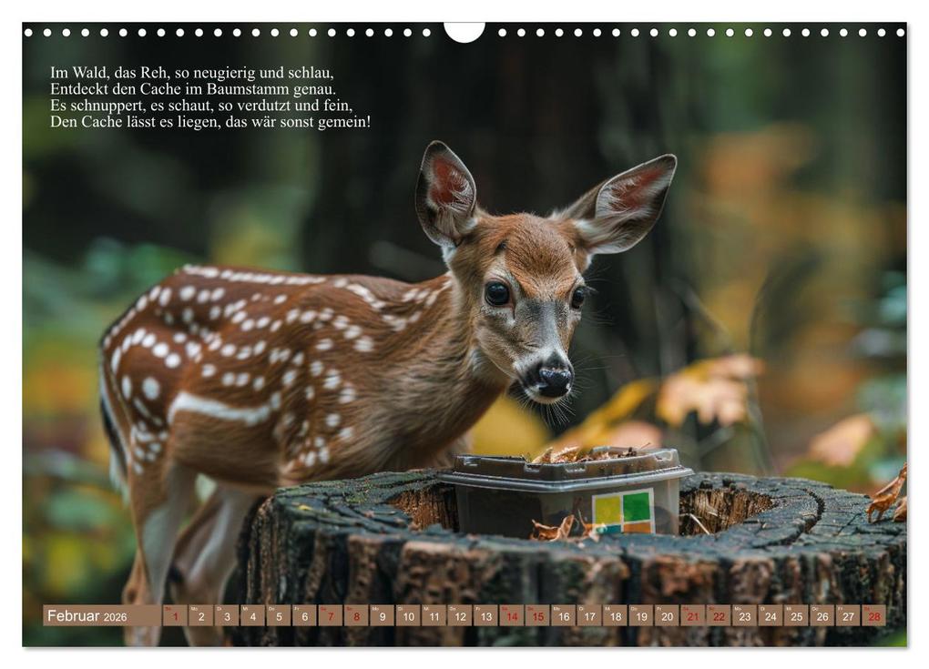 Weitere Ansicht: Geocaching Poesie (Wandkalender 2026 DIN A3 quer), CALVENDO Monatskalender | Kerstin Waurick, Calvendo