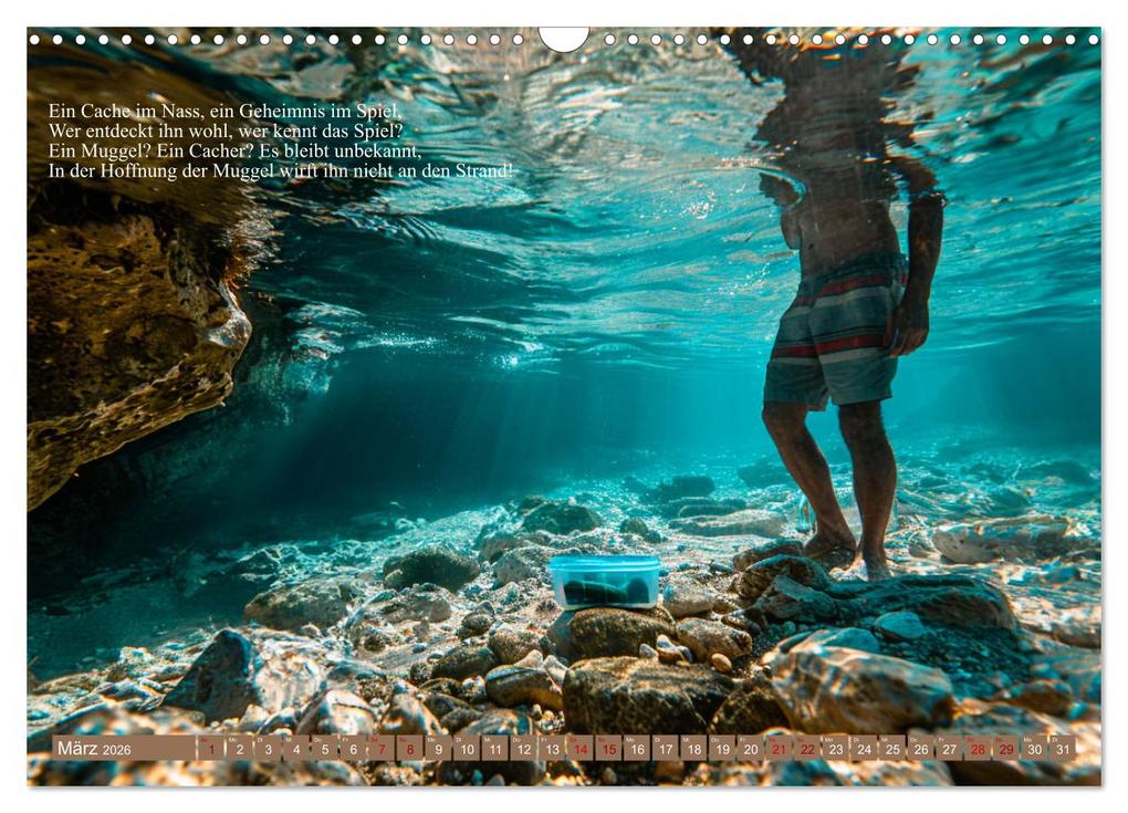 Weitere Ansicht: Geocaching Poesie (Wandkalender 2026 DIN A3 quer), CALVENDO Monatskalender | Kerstin Waurick, Calvendo