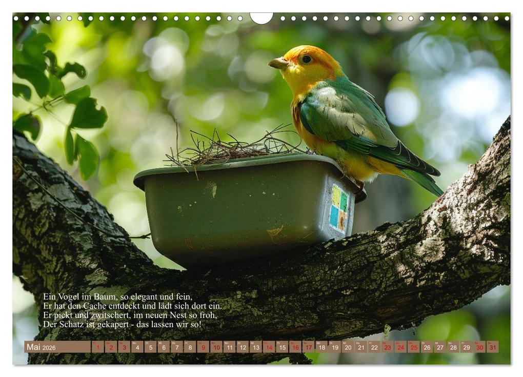 Weitere Ansicht: Geocaching Poesie (Wandkalender 2026 DIN A3 quer), CALVENDO Monatskalender | Kerstin Waurick, Calvendo