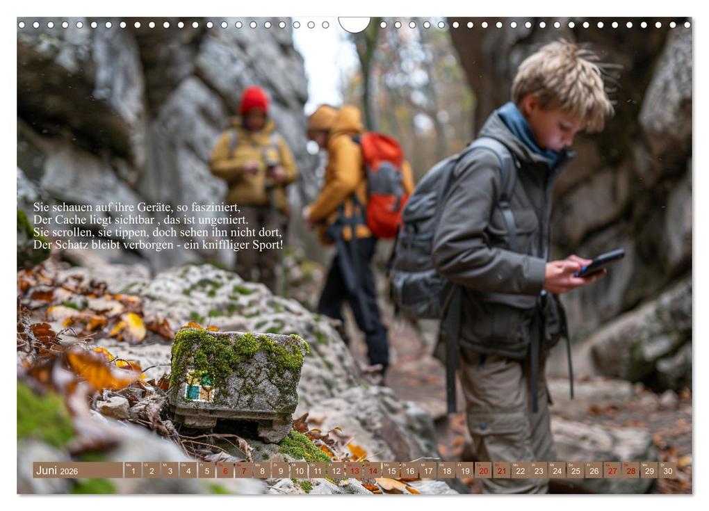 Weitere Ansicht: Geocaching Poesie (Wandkalender 2026 DIN A3 quer), CALVENDO Monatskalender | Kerstin Waurick, Calvendo
