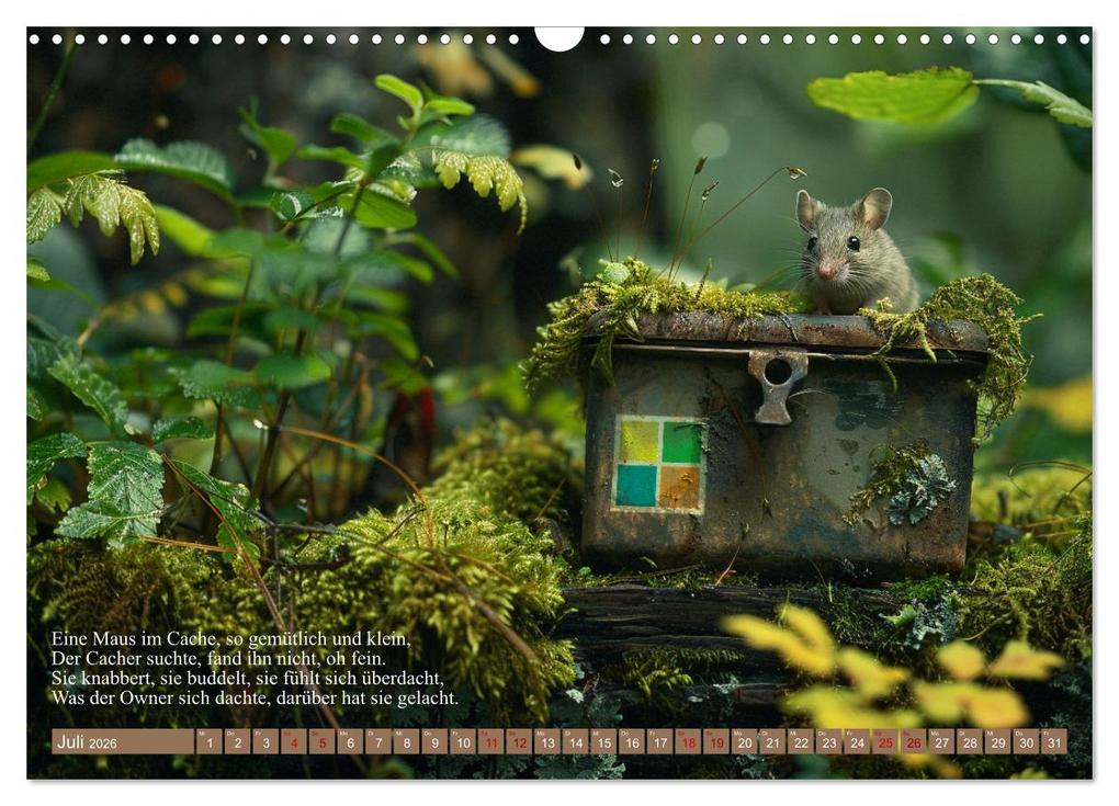 Weitere Ansicht: Geocaching Poesie (Wandkalender 2026 DIN A3 quer), CALVENDO Monatskalender | Kerstin Waurick, Calvendo