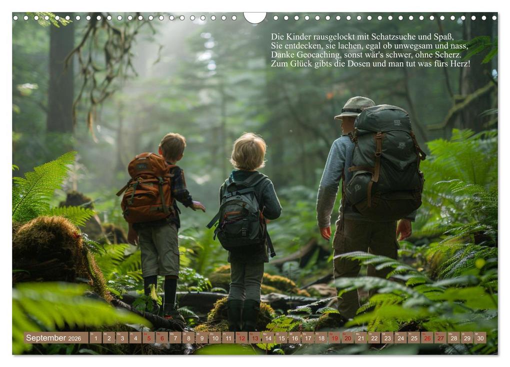 Weitere Ansicht: Geocaching Poesie (Wandkalender 2026 DIN A3 quer), CALVENDO Monatskalender | Kerstin Waurick, Calvendo