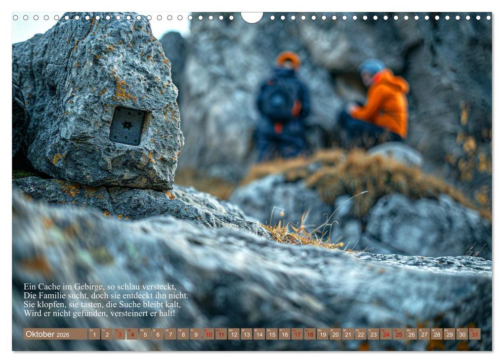 Weitere Ansicht: Geocaching Poesie (Wandkalender 2026 DIN A3 quer), CALVENDO Monatskalender | Kerstin Waurick, Calvendo