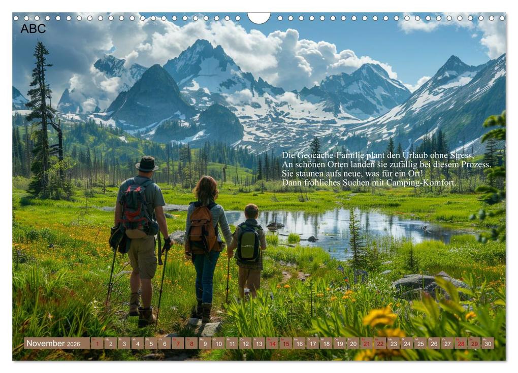 Weitere Ansicht: Geocaching Poesie (Wandkalender 2026 DIN A3 quer), CALVENDO Monatskalender | Kerstin Waurick, Calvendo