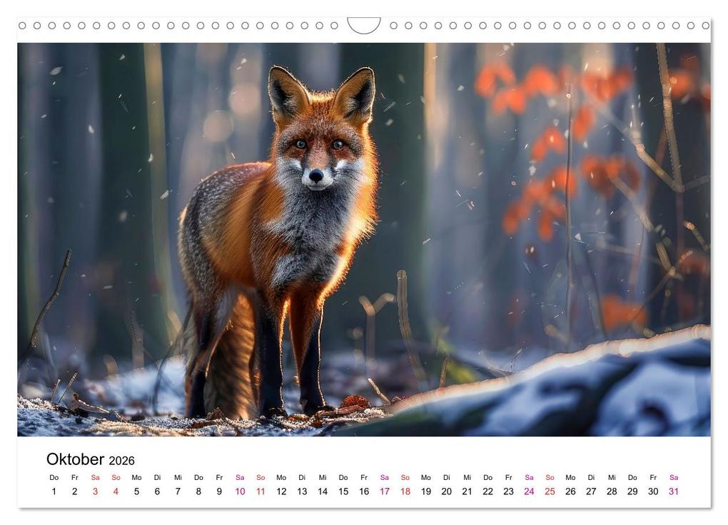 Weitere Ansicht: Fuchs - schöne Momente (Wandkalender 2026 DIN A3 quer), CALVENDO Monatskalender | Peter Roder, Calvendo