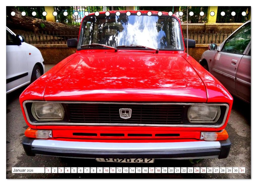 Weitere Ansicht: Moskwitsch-2140 - Ein Moskowiter auf Kuba (Tischkalender 2026 DIN A5 quer), CALVENDO Monatskalender | Henning von Löwis of Menar, Calvendo