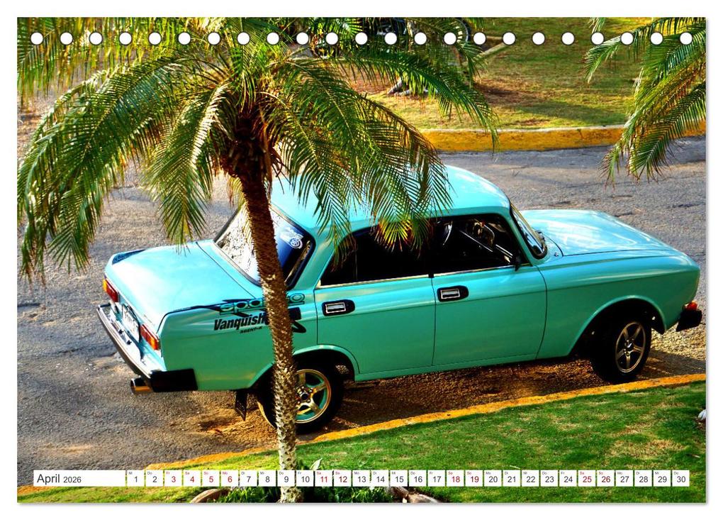 Weitere Ansicht: Moskwitsch-2140 - Ein Moskowiter auf Kuba (Tischkalender 2026 DIN A5 quer), CALVENDO Monatskalender | Henning von Löwis of Menar, Calvendo