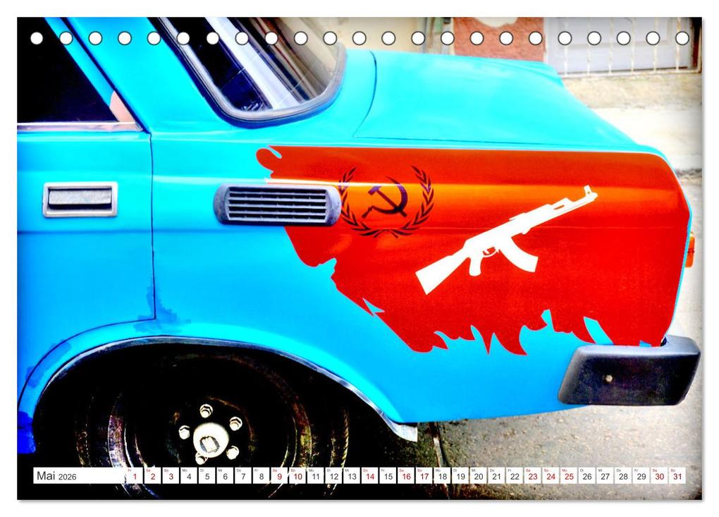 Weitere Ansicht: Moskwitsch-2140 - Ein Moskowiter auf Kuba (Tischkalender 2026 DIN A5 quer), CALVENDO Monatskalender | Henning von Löwis of Menar, Calvendo