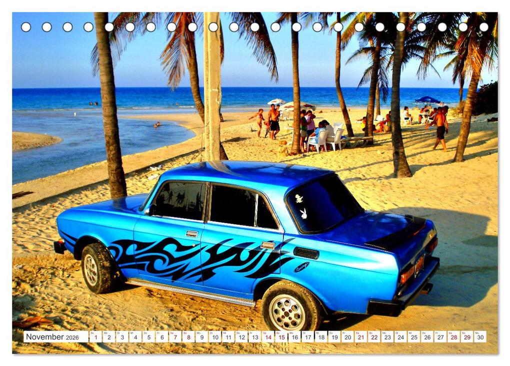 Weitere Ansicht: Moskwitsch-2140 - Ein Moskowiter auf Kuba (Tischkalender 2026 DIN A5 quer), CALVENDO Monatskalender | Henning von Löwis of Menar, Calvendo