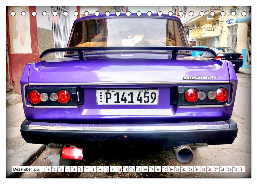 Weitere Ansicht: Moskwitsch-2140 - Ein Moskowiter auf Kuba (Tischkalender 2026 DIN A5 quer), CALVENDO Monatskalender | Henning von Löwis of Menar, Calvendo