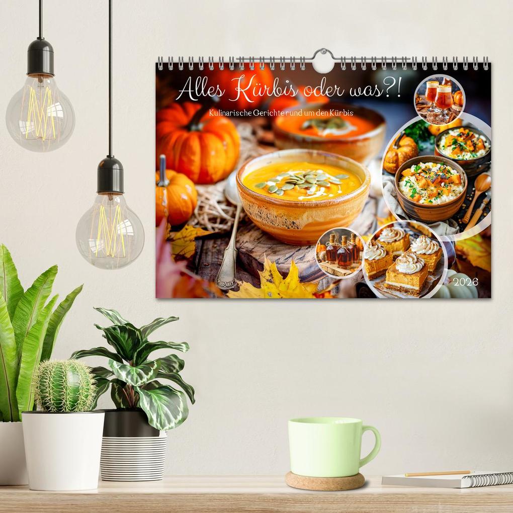 Weitere Ansicht: Alles Kürbis oder was?! - Kulinarische Ideen rund um den Kürbis (Wandkalender 2026 DIN A4 quer), CALVENDO Monatskalender | Anja Frost, Calvendo