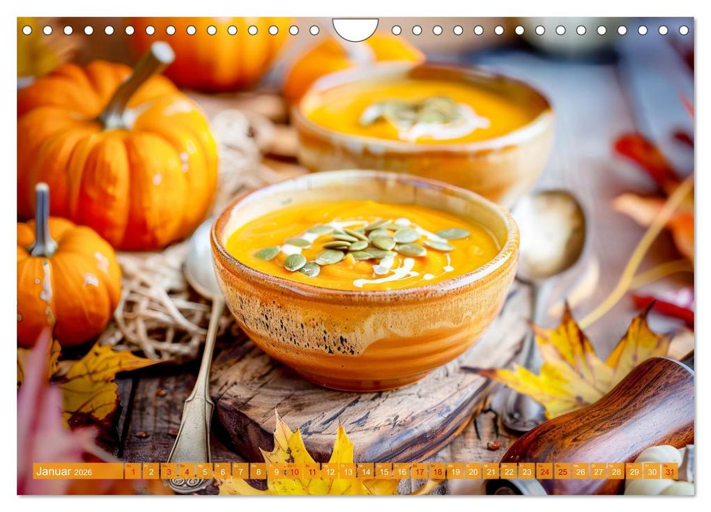 Weitere Ansicht: Alles Kürbis oder was?! - Kulinarische Ideen rund um den Kürbis (Wandkalender 2026 DIN A4 quer), CALVENDO Monatskalender | Anja Frost, Calvendo