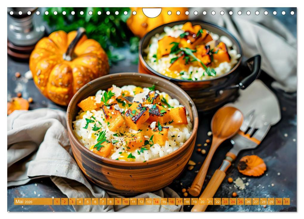 Weitere Ansicht: Alles Kürbis oder was?! - Kulinarische Ideen rund um den Kürbis (Wandkalender 2026 DIN A4 quer), CALVENDO Monatskalender | Anja Frost, Calvendo