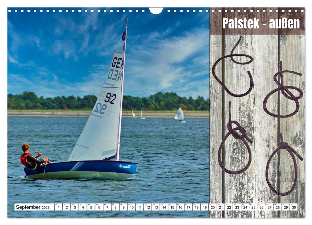 Weitere Ansicht: Schnittige Jollen - wichtige Knoten (Wandkalender 2026 DIN A3 quer), CALVENDO Monatskalender | Calvendo, Claudia Kleemann